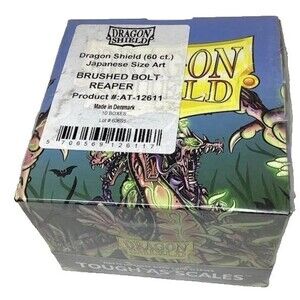 Dragon Shield Japanese Size Brushed Bolt Reaper Case 10 Boxes AT-12611 Matte NEW